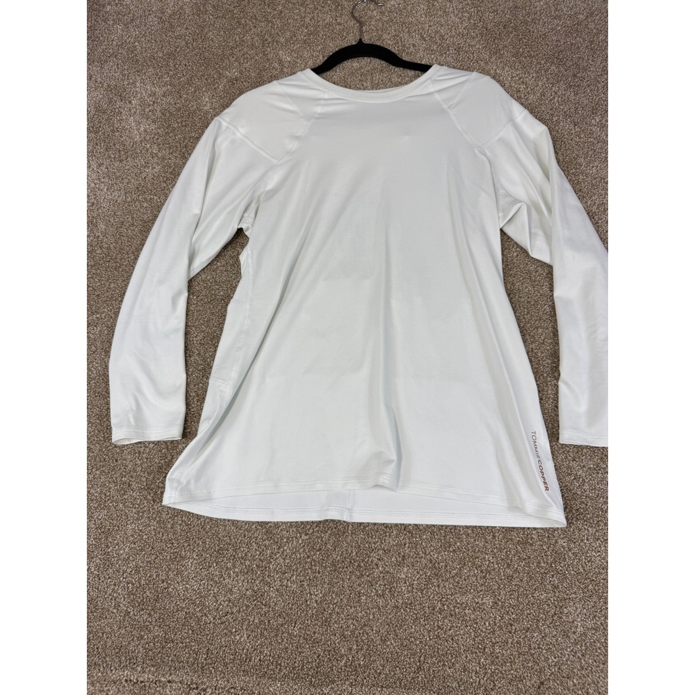 Tommie Copper Womens White Compression Long Sleeve Shirt 2XL‎ Activewear Workout